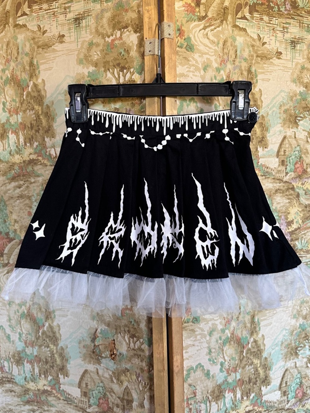 Dolls Kill x Broken Brainz collaboration skirt